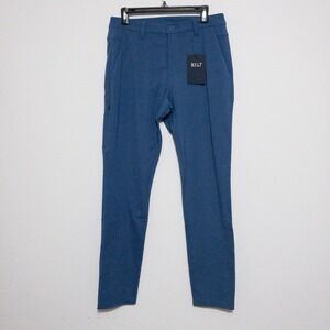 Bylt Everyday Pant 2.0 Mens Size 34 Tall (31x33) Blue Slim Premium Basic New